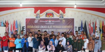 KIP Aceh Tengah Sosialisasikan APK Beserta Lokasinya Jelang Pemilu Tahun 2024