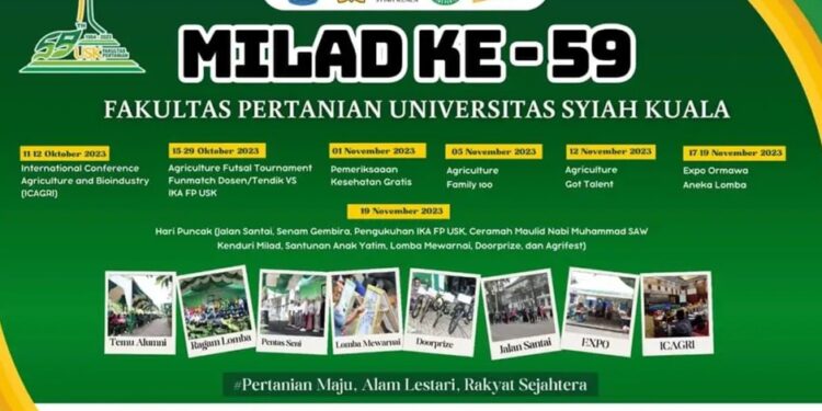 Pengukuhan IKA – FP USK Periode 2023/2028 Warnai Acara Puncak Milad ke-59 FP-USK