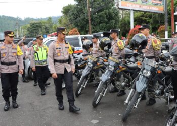 Kapolres Aceh Tengah Pimpin Langsung Apel Sarpras