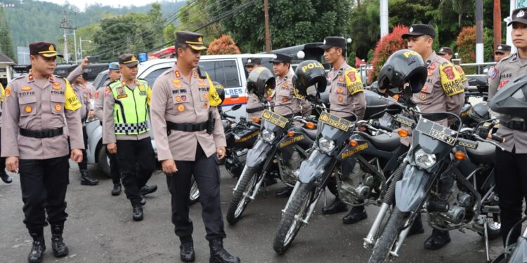 Kapolres Aceh Tengah Pimpin Langsung Apel Sarpras