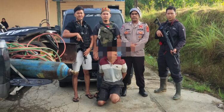 Satreskrim Polres Gayo Lues Berhasil Ungkap Kasus Tindak Pidana Pencurian Besi Jembatan Jalan