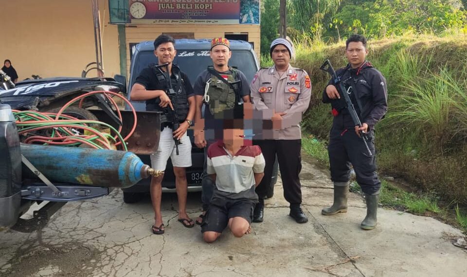 Satreskrim Polres Gayo Lues Berhasil Ungkap Kasus Tindak Pidana Pencurian Besi Jembatan Jalan