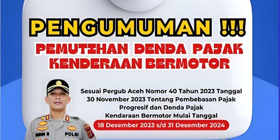 Kabar Gembira! Samsat Bener Meriah Sebar Pengumuman Pemutihan Denda Pajak Kendaraan Bermotor