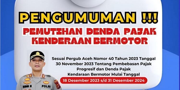 Kabar Gembira! Samsat Bener Meriah Sebar Pengumuman Pemutihan Denda Pajak Kendaraan Bermotor