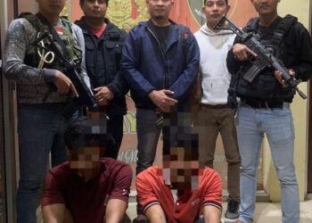 Unit Resmob Satreskrim Polres Gayo Lues Tangkap Pelaku Tindak Pidana Pencurian Baterai Tower Telkomsel