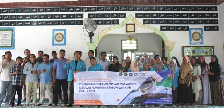 Prodi Teknik Lingkungan USM dan UIN Ar-Raniry sukses Kolaborasi PKM di Gampong Lamreh