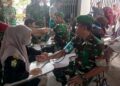 Babinsa koramil 02 / Bebesen ikuti donor darah dalam rangka hari pramuka di kab. Aceh Tengah