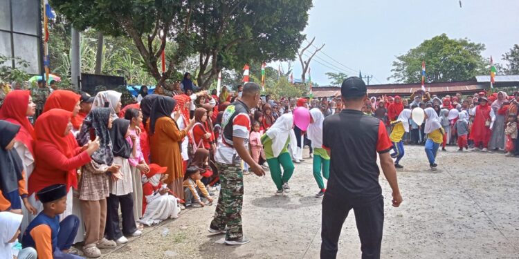 Babinsa koramil 02 / Bebesen dukung berbagai lomba peringatan HUT KE 80 RI