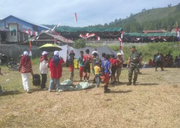 Babinsa 02 / Bebesen dukung lomba semarakkan peringatan HUT RI KE – 80 2025