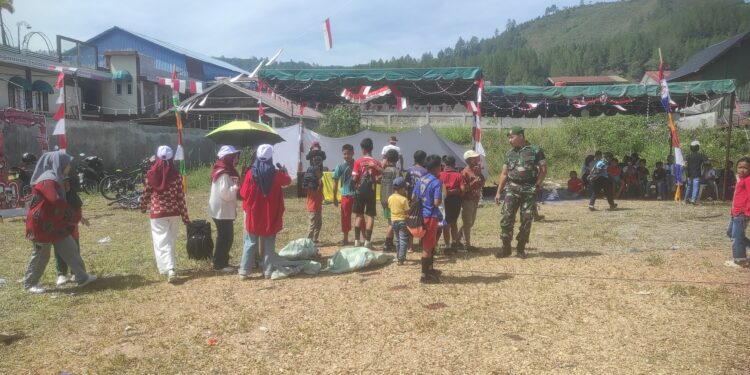 Babinsa 02 / Bebesen dukung lomba semarakkan peringatan HUT RI KE – 80 2025