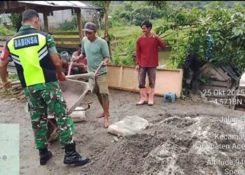 Wujud kepedulian babinsa membantu warga binaan