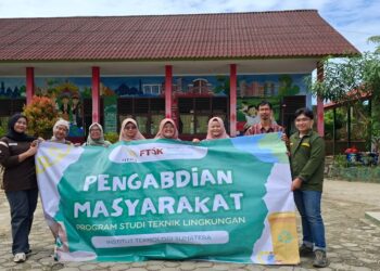 Dosen dan Mahasiswa Teknik Lingkungan ITERA Tanamkan Kepedulian Lingkungan Sejak Sekolah Dasar