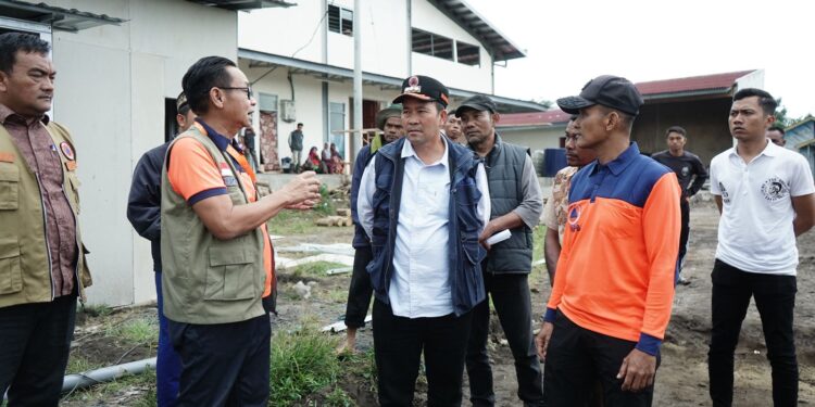 Bupati Aceh Tengah Percepat Pembangunan Huntara Bersama BNPB